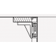 Schwinn Hardware 6K136 Handle-Free Cabinet Hardware CS3 Series Corner Bracket Used With L & C Channel, Finish-Light Gray