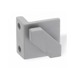Schwinn Hardware 6K136 Handle-Free Cabinet Hardware CS3 Series Corner Bracket Used With L & C Channel, Finish-Light Gray
