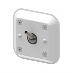 Bobrick B-9884 Surface-Mounted Auto-Release Hook, Ligature Resistant, Finish-White Powder-Coated