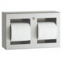 Bobrick B-3588 TrimLineSeries Surface-Mounted Toilet Tissue Dispenser, Two Rolls