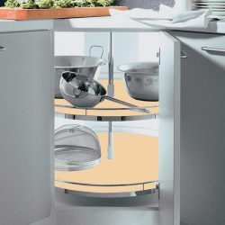 Richelieu 671424140150 Set of 2 Round Pivoting Tray