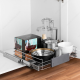 Richelieu CSL12A20205SC Sliding Adjustable Chrome Wire Storage Basket