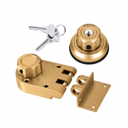 Easilok E9 Jimmy Proof Lock Keyless With Anti-Mislock Button & Unpickable Night Latch Built-In, Function-Twist-to-Lock