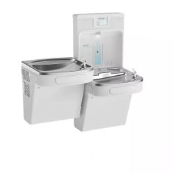 Elkay LZSTL8WS Enhanced Filtered Bottle Filling Station & Versatile Bi-Level ADA Cooler w/ High Capacity Lead Reduction