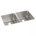 Elkay ELUH3118T Lustertone Iconix Stainless Steel 32-3/4" x 19-1/2" x 9" Double Bowl Undermount Sink