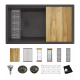 Elkay ELXRU13322W Quartz Luxe 33" x 19" Single Bowl Undermount Workstation Sink Kit w/ Perfect Drain