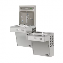 Elkay LVRCGRNTL8WSK ezH2O Bottle Filling Station & Bi-Level High Efficiency Vandal-Resistant Cooler Filtered Refrigerated