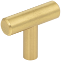 Elements 40 Naples Cabinet "T" Knob, Overall Length-1 9/16"