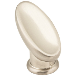 Elements 412461 Capri Cabinet Knob, Oval, Finish-Satin Nickel