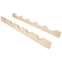 Hardware Resources BR Wine Bottle Rack, Maple