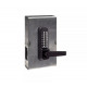 Codelocks 91934 CL410 Tubular Mechanical Latchbolt Lock, Black Marine Grade, Back/Back Gate Box Kit, Solid Black