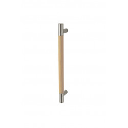 Rockwood RM1510 ArborMet, Small Door Pull, Straight - Flat Ends, Wood Grip