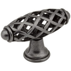 Jeffrey Alexander 749 Tuscany Birdcage Cabinet T-Knob, Overall Length-2 5/16"