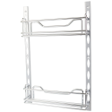 Hardware Resources DMS Door Mounted Tray System Kit, Finish-Polished Chrome