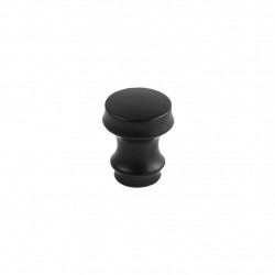 Belwith Keeler B076851-MB Heron Cabinet Knob, Matte Black, Diameter - 7/8"