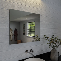 Croydex WC121869US Thurmond 30 x 26 Tri-View Aluminum Medicine Cabinet