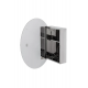 Croydex WC870105US Tay Oval Stainless Steel Cabinet