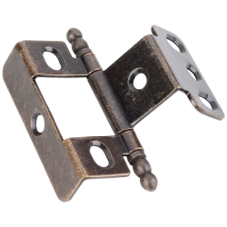 Hardware Resources 0128 Full Wrap Around Hinge, Full Inset Ball Tip, For 3/4" Frame x 3/4" Door