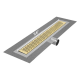 QM Drain 33.300. Delta Delmar Standard Length Side Outlet Linear Drain