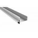 Pemko 223 U-Shaped Door Shoe w/ Rain Drip & Nylon Brush Insert, Mill Finish Aluminum