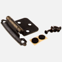 Hardware Resources KFHO-A KasaWare Self-Closing Overlay Hinge, 2-Pack