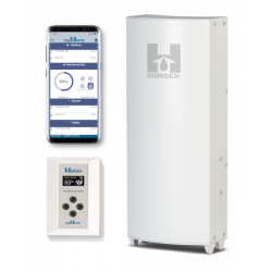 HomeClearAir HCS-AmHRc-Hdex Humidex Apartment Air Filter Unit with HCS & IoT myHome Technologies + Remote Control