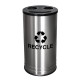 Ex-Cell Kaiser RC-1528-3 SS Smiley Three-Stream Receptacle