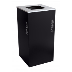 Ex-Cell Kaiser RC-KD36 Black Tie Kaleidoscope 36-Gallon XL Square Receptacle