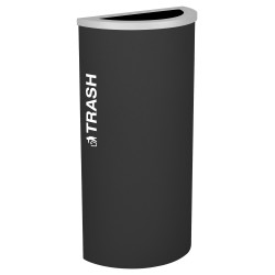 Ex-Cell Kaiser RC-KDHR Classic Kaleidoscope 8-Gallon Half-Round Receptacle