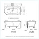 Bain Signature Nile Renovation Freestanding Bathtub