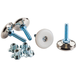 Hardware Resources LL-40 Leg Leveler w/ T-Nut, 39.5 mm x 28.4 mm (4 Per Bag)