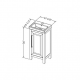 Hardware Resources VKITCAD18 18" Cade Vanity