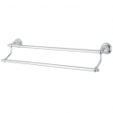 Kingston Brass BA7973C English Vintage 24-inch Dual Towel Bar, Polished Chrome