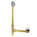 Kingston Brass DTT2161 21-Inch Brass Toe Touch Tub Waste and Overflow, Polished Chrome