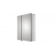 Croydex WC102069US Newton Double Door Bi-View Aluminium Cabinet with Easy to Fit Hang N Lock Bracket, Recessed or Surface Mount Medicine Cabinet Organizer