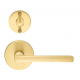 Omnia 943M Modern Interior Mortise Lock w/ Round Rose - Solid Brass