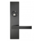 Omnia 12022 Modern Exterior Mortise Entrance Lever Lockset - Stainless Steel