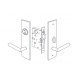 Omnia 12022 Modern Exterior Mortise Entrance Lever Lockset - Stainless Steel
