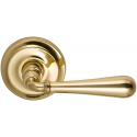 Omnia 918 Interior Traditional Lever Latchset - Solid Brass