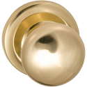 Omnia 442 Interior Traditional Knob Latchset - Solid Brass