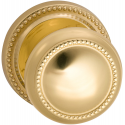 Omnia 443 Interior Traditional Beaded Knob Latchset - Solid Brass