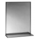 Bobrick B-166 1662436 18½ x 30½ Channel-Frame Mirror / Shelf Combination