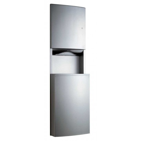 Bobrick B Conturaseries Recessed Paper Towel Dispenser Waste Receptacle With Towelmate And Linermate