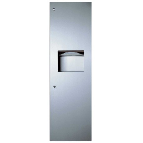 Bobrick B-39003 TrimLineSeries Recessed Paper Towel Dispenser & Waste Receptacle, 12-Gallon Waste