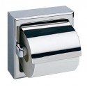 Bobrick B-6699 Surface-Mounted Toilet Tissue Dispenser with Hood for Single Roll