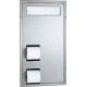 Bobrick B-3471 3475 ClassicSeries Partition Mounted Seat-Cover Dispenser and Toilet Tissue Dispenser