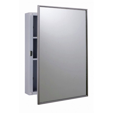 Bobrick B-297 Surface-Mounted Medicine Cabinet with Two Shelves