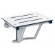 Bobrick B-519 Shower/Dressing Area Seat, Ivory Phenolic And Satin Frame Finish