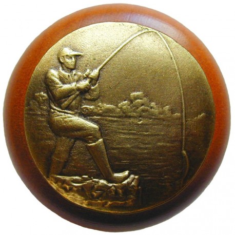 Notting Hill NHW-707 Catch of the Day Wood Knob 1-1/2 diameter