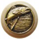 Notting Hill NHW-708 Leaping Trout Wood Knob 1-1/2 diameter